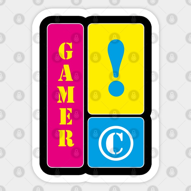 I am a gamer Sticker by mallybeau mauswohn